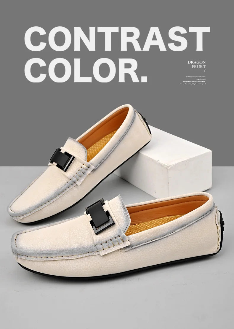 New Large Size 47 48 49 Casual Loafers for Men Yellow Grey Mens Popular Moccasin Fashion Italian Youth Driver Driving Shoes