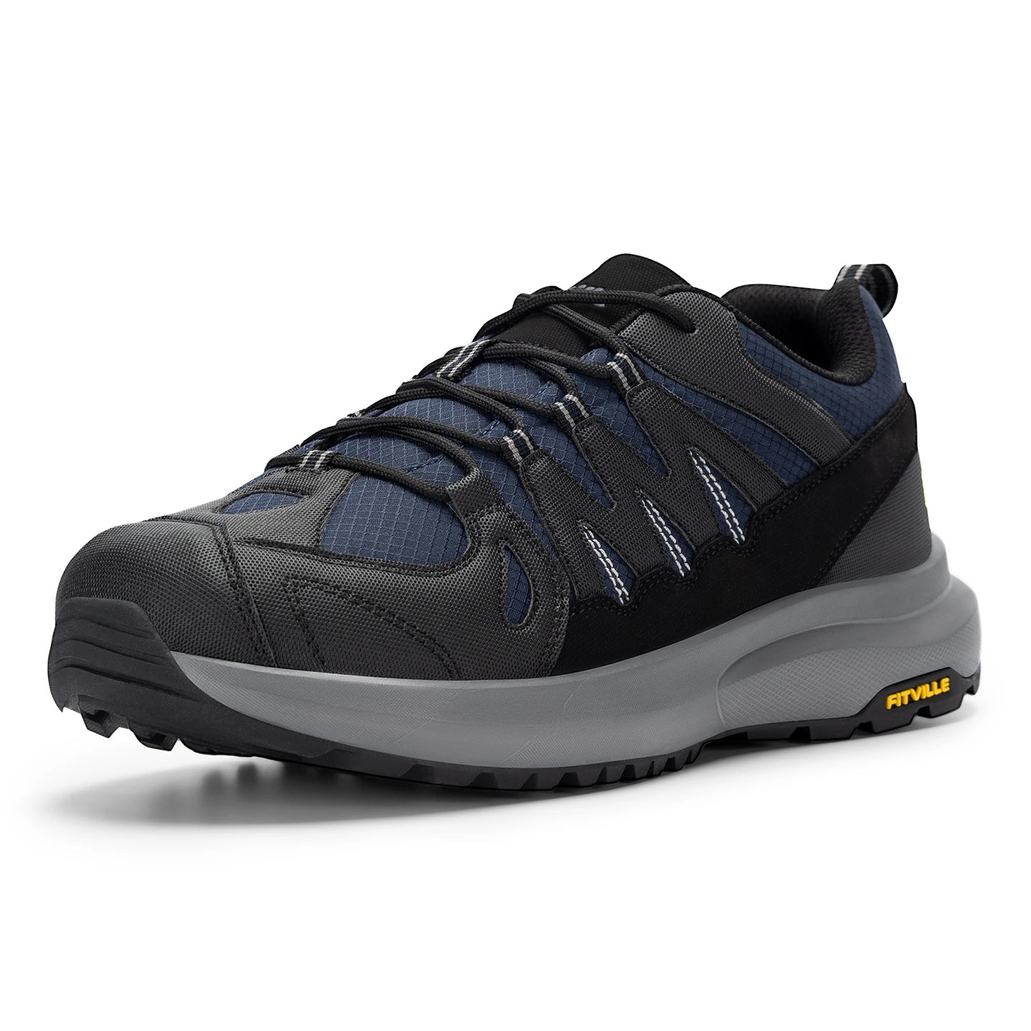 Men's Shoes Wide Hiking Waterproof Outdoor Work Go Walking Sneakers With Arch Support for Heel Pain Relief