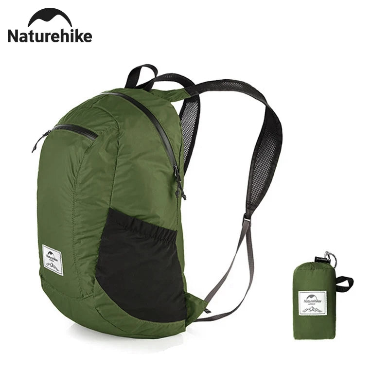 Camping Backpack 18L Capacity Portable Foldable Waterproof Shoulder Bag Men Women Outdoor Travel Hiking Backpack