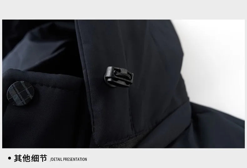 Men's Top Grade Designer Winter Brand Parka Jacket Casual Fashion Windbreaker Hooded Thick Bubble Male Coats