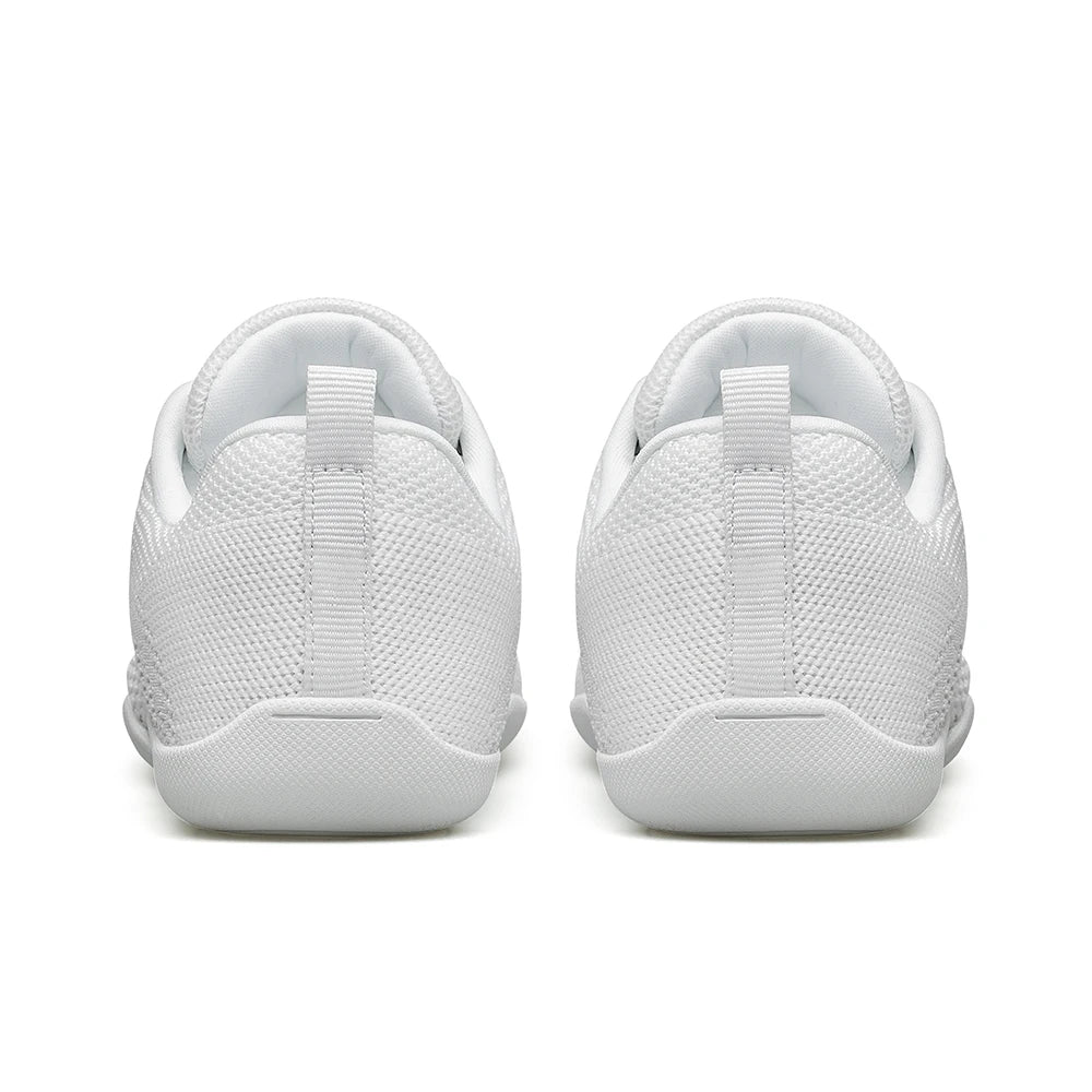 Girls White Cheer Shoes Trainers Breathable Kids Training Dance Shoes Lightweight Youth Cheer Competition Sneakers