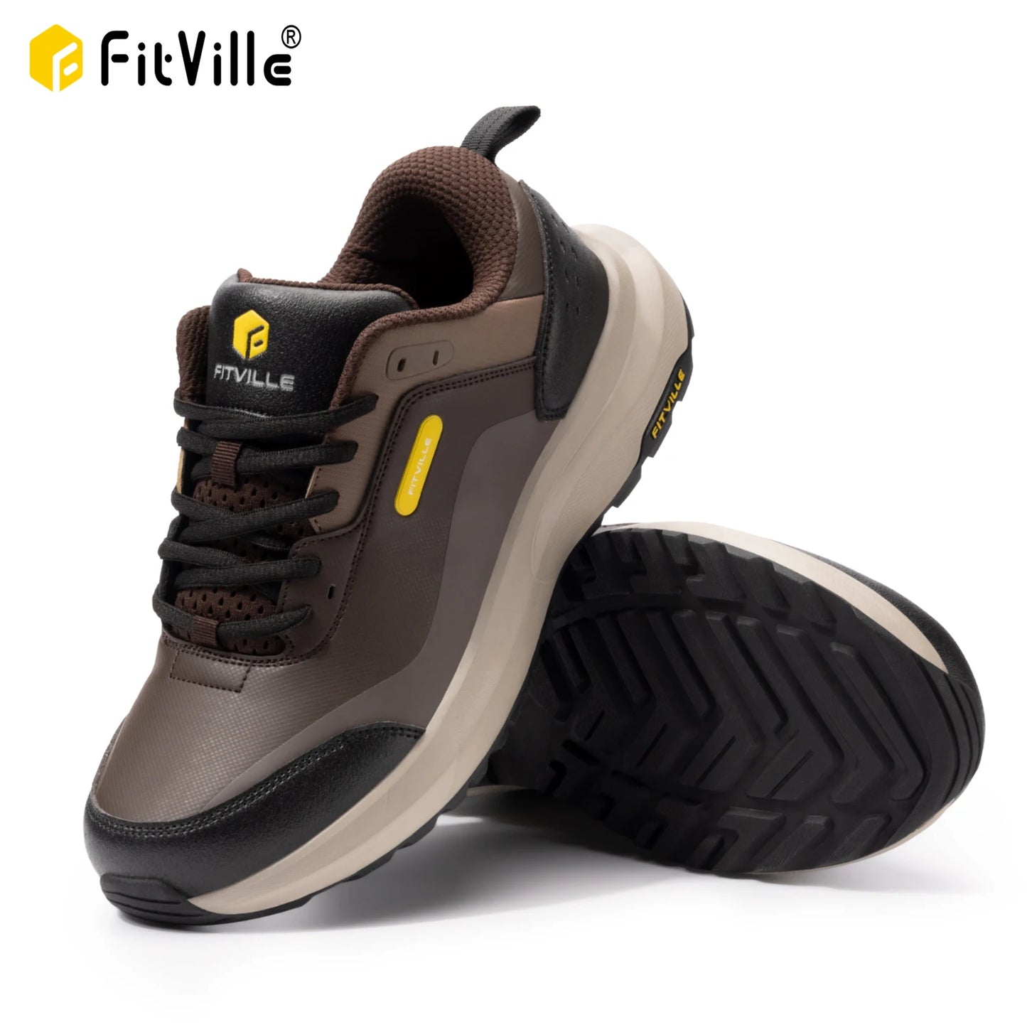 Men's Shoes Wide Width Outdoor Hiking Shoes Lightweight Breathable for Swollen Feet Correction Toes Relieve Pain