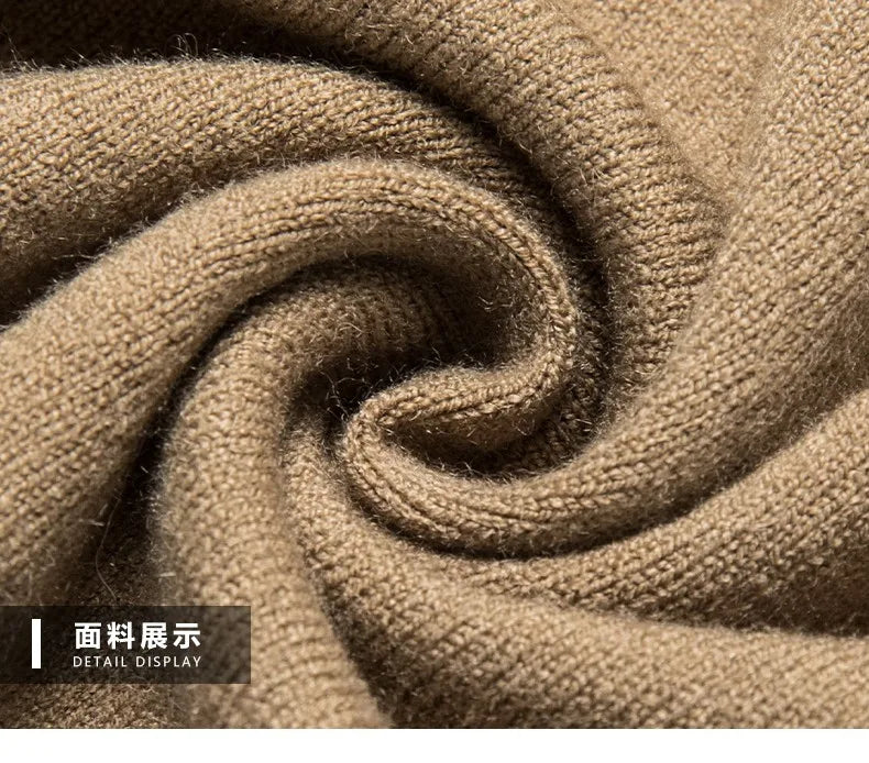 Men's High-End Woollen Designer Knitted Pullover Sweater, Casual Graphic Trendy Korean Brand, and Male Jumpers