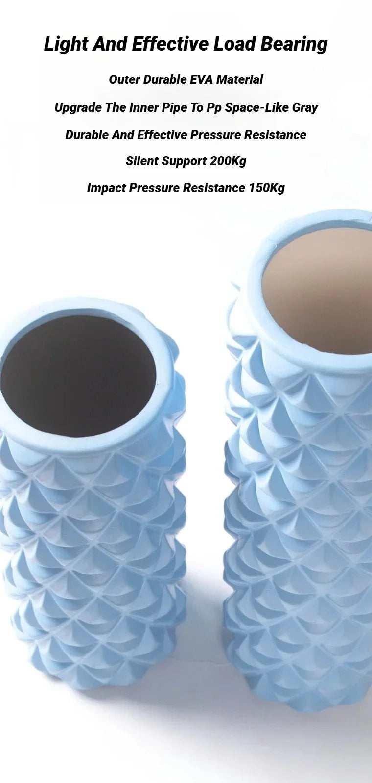 3D Diamond Foam EVA Massage Roller Holle Yoga Kolom Fitnessapparatuur Voor Spierfysiotherapie En Sportrevalidatie Rolle