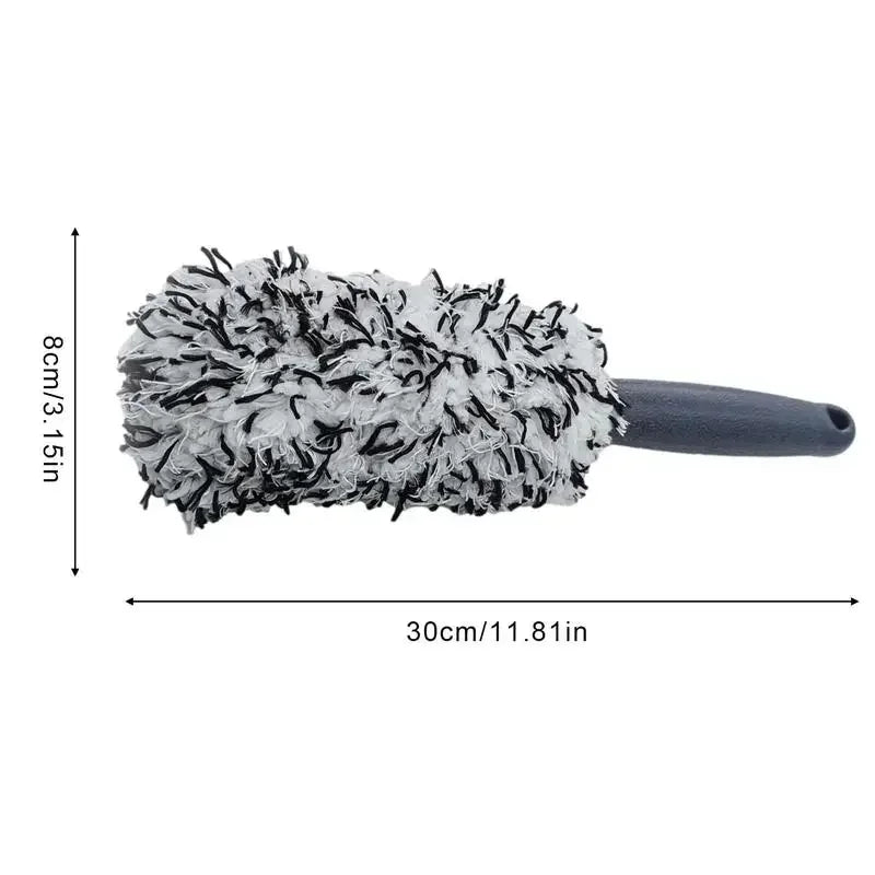 Car Wash Super Plush Microfiber Tire Rim Wheel Hub Cleaning Brush Car Beauty Car Wash Brush Maintenance Tools Cleaning Supplies