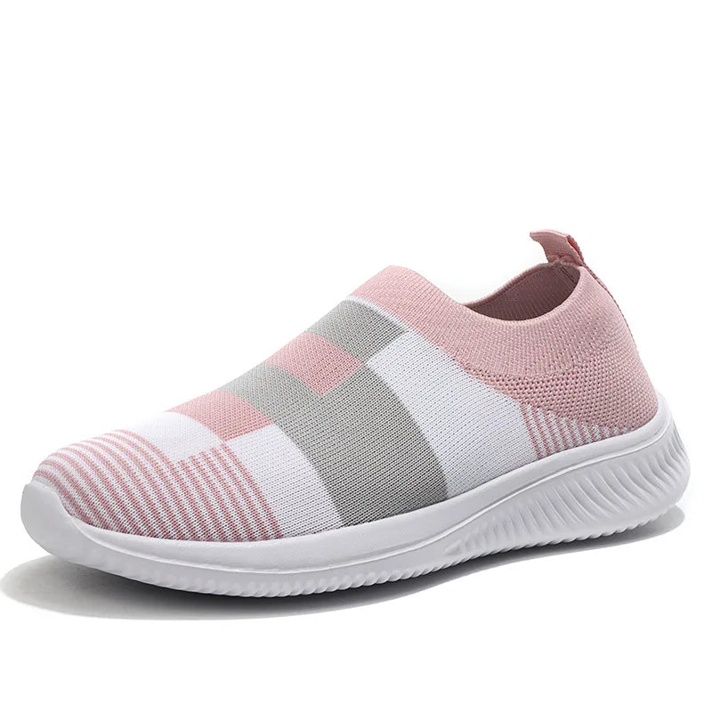 Fashion Women Sneakers Flat Shoes Woman Vulcanized Sneaker Women Slip On Sock Shoes Plus Size Women's Sneaker Zapatos De Mujer