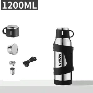 316 roestvrijstalen thermosfles met grote capaciteit, 2L/3L, buitenreiskoffiemokken, thermische vacuümwaterfles, thermische mok
