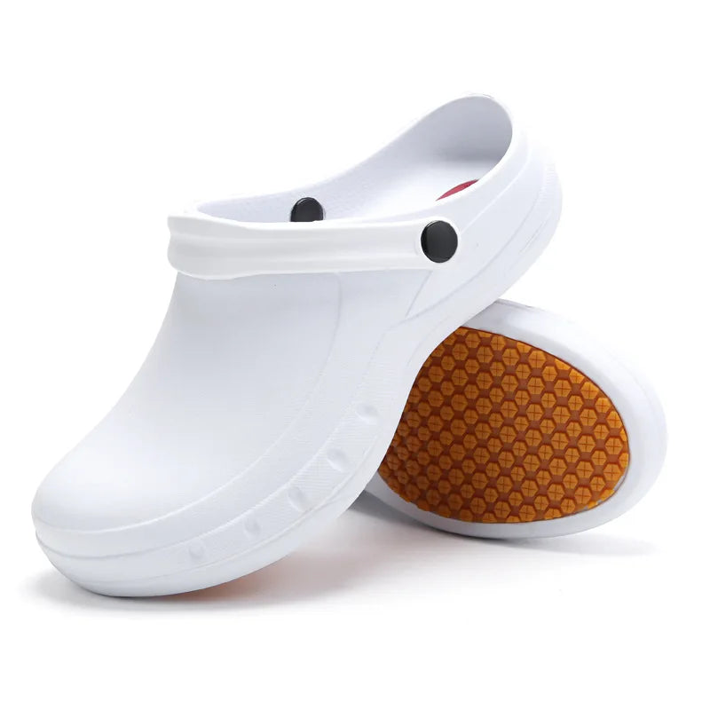 Lightweight Slip-resistant EVA Chef Shoes Sandals for Men - Ideal for Doctors Nurses Kitchen Restaurant Hospital Lab Settings
