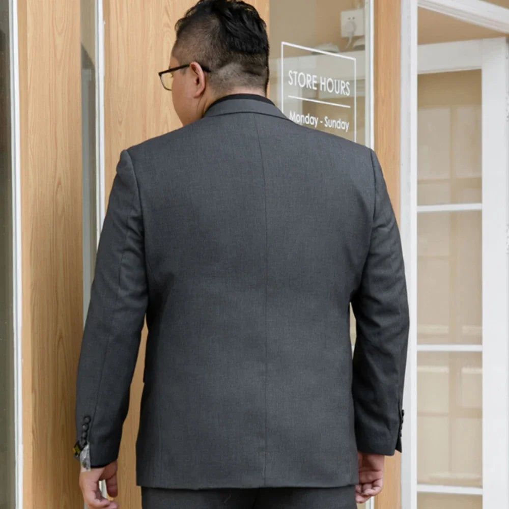 Men's Groom Wedding Blazer Suit and Pants, Tailored to Perfection For Big and Tall Men & Inclusive of Plus Size - Upto 16XL & Fits 200kg, 440lbs
