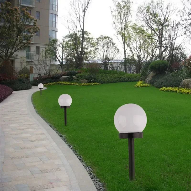 1/3/9PC Solar Powered LED Bulb Lamp Energy Light Waterproof Outdoor Garden Light Street Solar Panel Ball Lights Lawn Yard Lamp