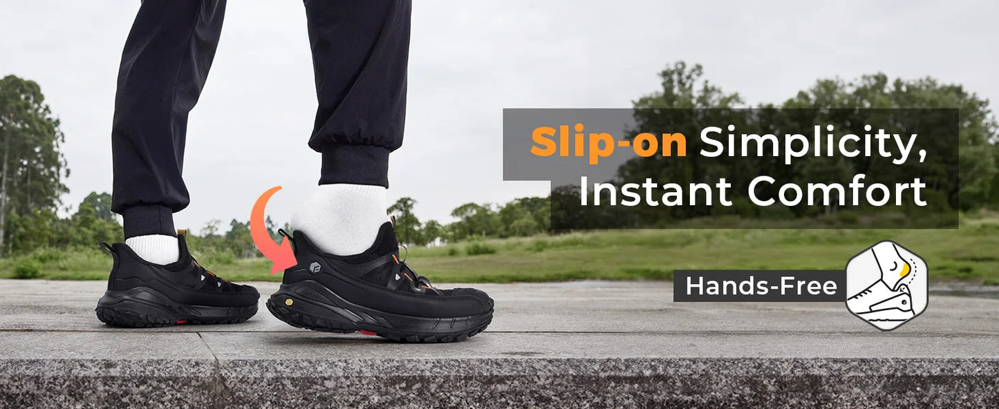 Men's Extra Wide Sneakers Slip-On Shoes Comfortable Running Shoe Non-Slip Hiking With Arch Support For Swollen Feet