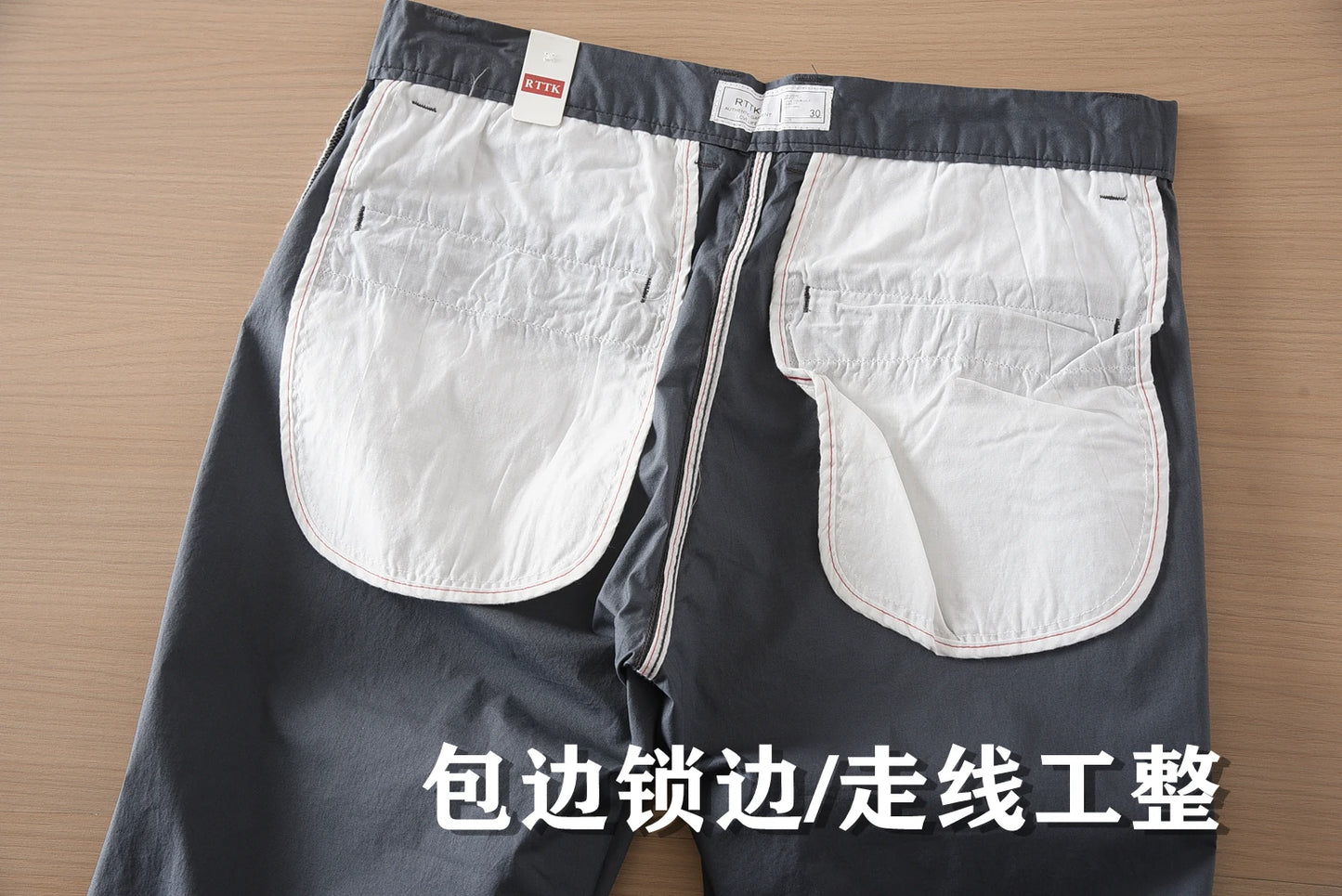 2025 Summer New American Retro Thin Quick-drying Elastic Commute Pants Men's Simple 97% Cotton Washed Casual Straight Trousers