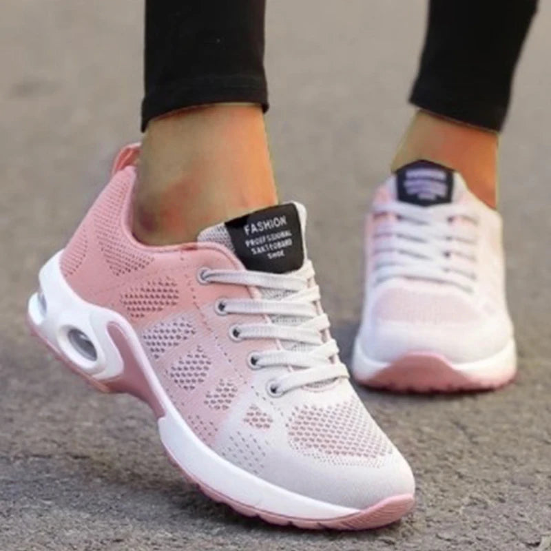 Fashion Women Sneakers Lace Up Women's Sneakers Plus Size Platform Shoes Soft Breathable Zapatillas Mujer Female Footwear