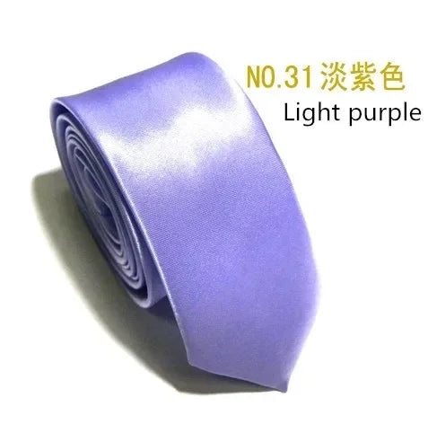 35 kleuren Nieuwe stijlvolle 5 cm smalle effen stropdas voor heren. U kiest kleuren. Mode-uniform stropdas.