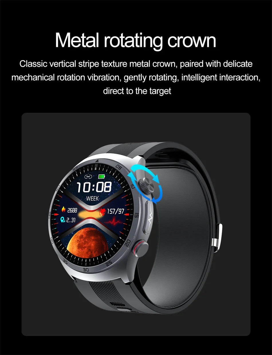 2025 Unisex Health Smart Watch NFC ECG Air Pump Blood Pressure Blood Oxygen ECG+PPG Bluetooth Call NFC Smartwatch Men Women Airbag