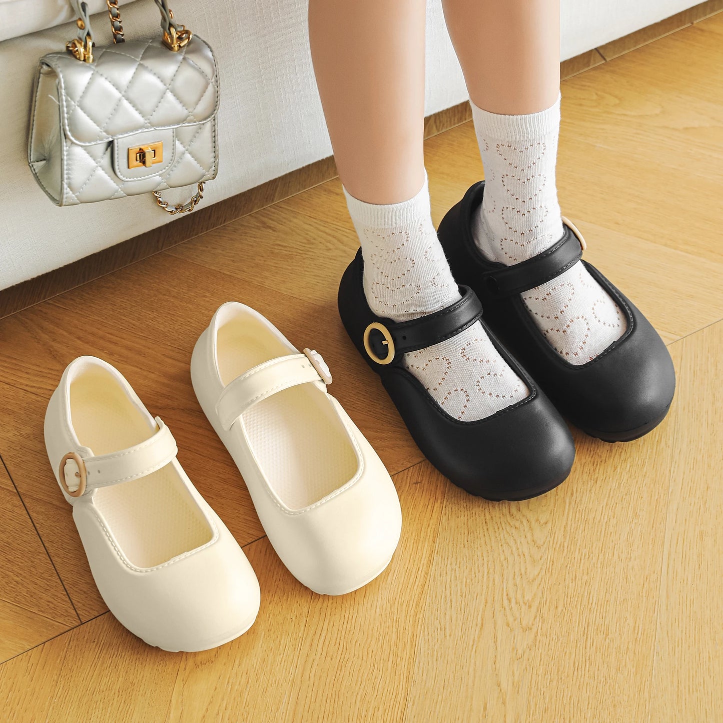 Stylish Mary Jane Kids Shoes Non Slip Comfortable Lightweight Sneakers for School Sports Outdoor Play and Daily Walking