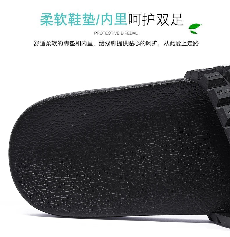 Luxury Men Personality Walking Slippers Over Size 37-48 Mens Leisure Indoor Sandals Outdoor Beach Water Slides Youth Slides