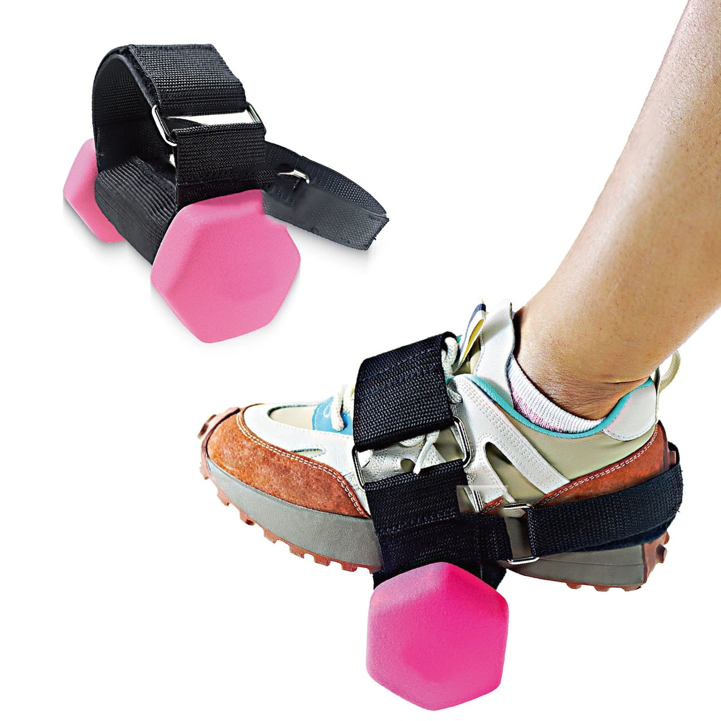 1/2pcs Tibialis Trainer Dumbbell Foot Strap Adjustable Ankle Weights Strap Leg Muscles Strength Training Workout
