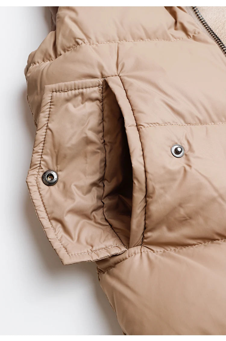 Women's High-Quality Winter Luxury BC Warm & Thick White Duck Down Jackets, Down Vest Coats For Ladies