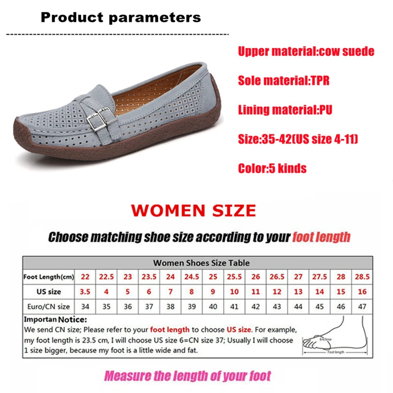 Women's Female Ladies Mother Shoes Sandals Platform Flats Slip On Hollow Summer Cool Moccasins Vulcanized Shoes 41 42