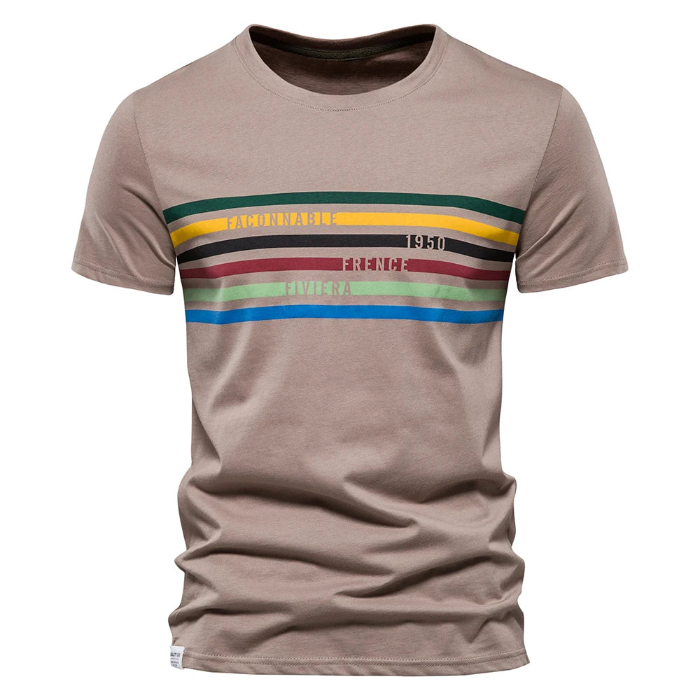 Fashion Designer Cotton T Shirt Men Short Sleeve Casual Sport Summer Tops Tee Shirts Brand Quality Men Clothing