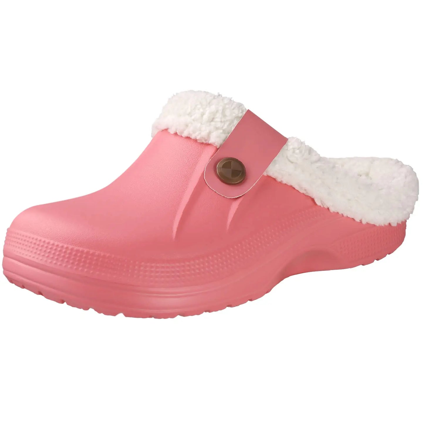Unisex Winter Plush Garden Shoes Fur Clogs Slippers With Soft Furry Waterproof For Outdoor Cosy Fuzzy Home Use For Men & Women