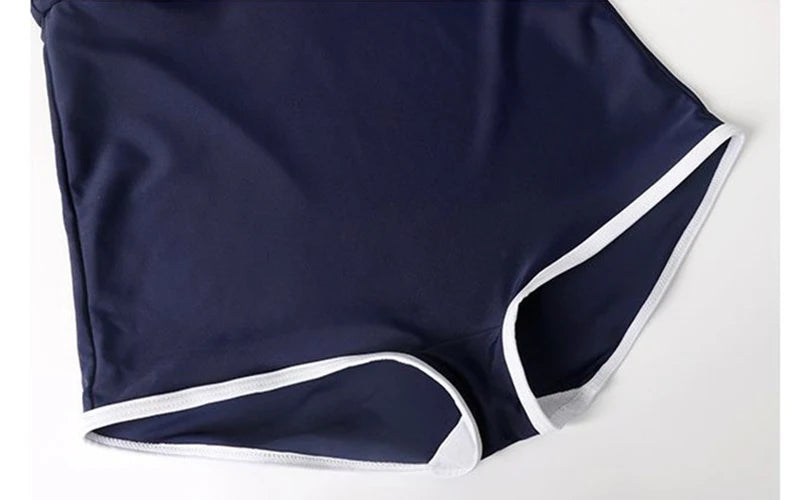 Women's Simple Solid One-Piece Swimsuit Sport Racing Style Body Shaping Beach Bathing Suit Sexy Backless Slimming Swimwear
