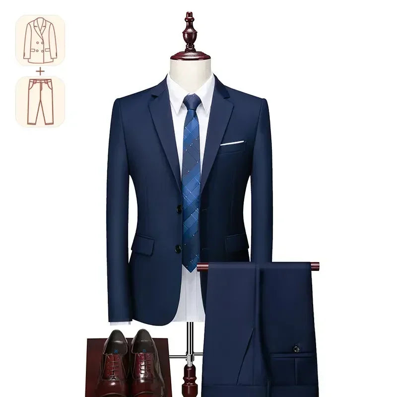Men's Groom Wedding Blazer Suit and Pants, Tailored to Perfection For Big and Tall Men & Inclusive of Plus Size - Upto 16XL & Fits 200kg, 440lbs