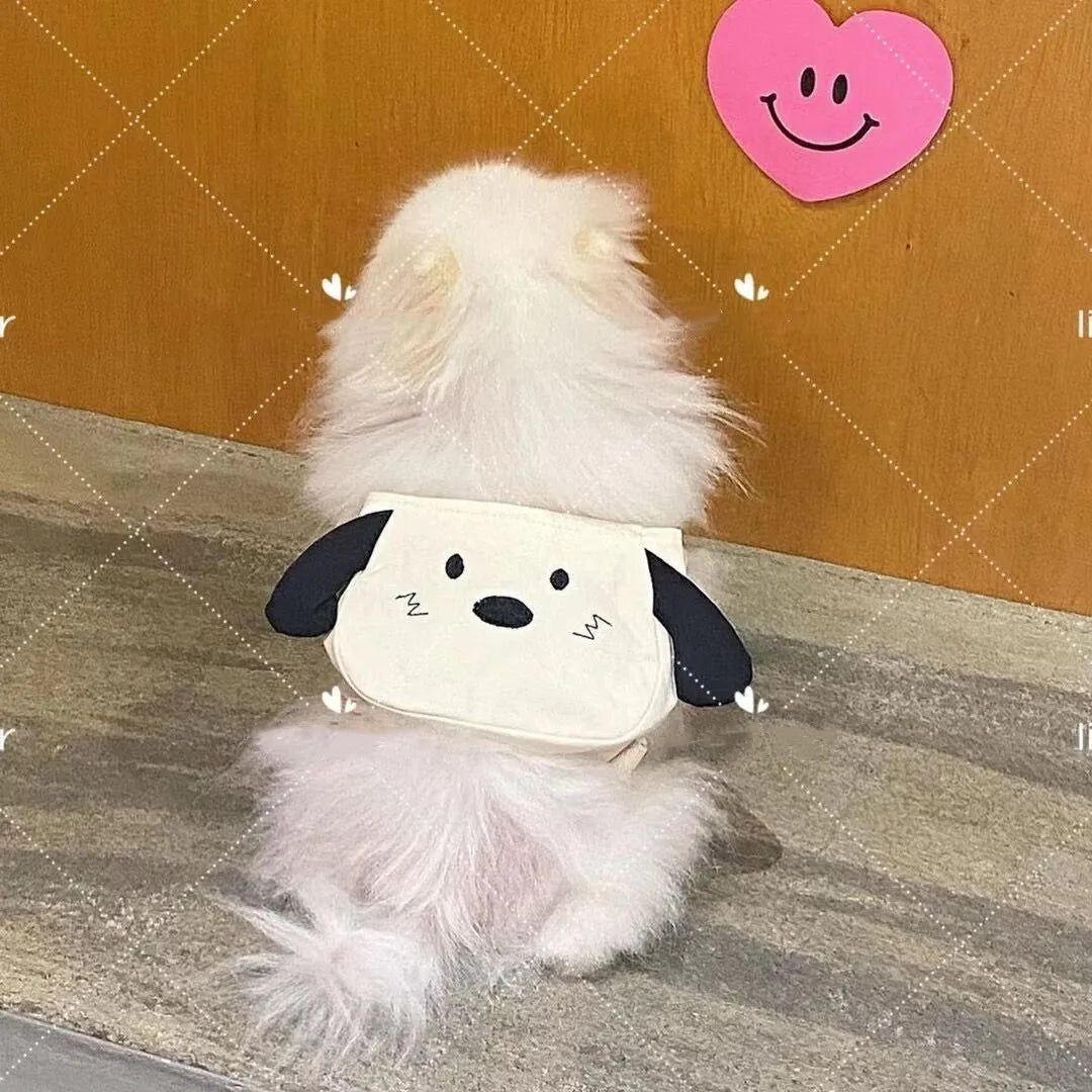 0-15KG dog Backpack for Dogs Puppy cat Bag with Harness Collar Harness with Leash Set Pet cute Bag for Small Pet Outdoor Travel