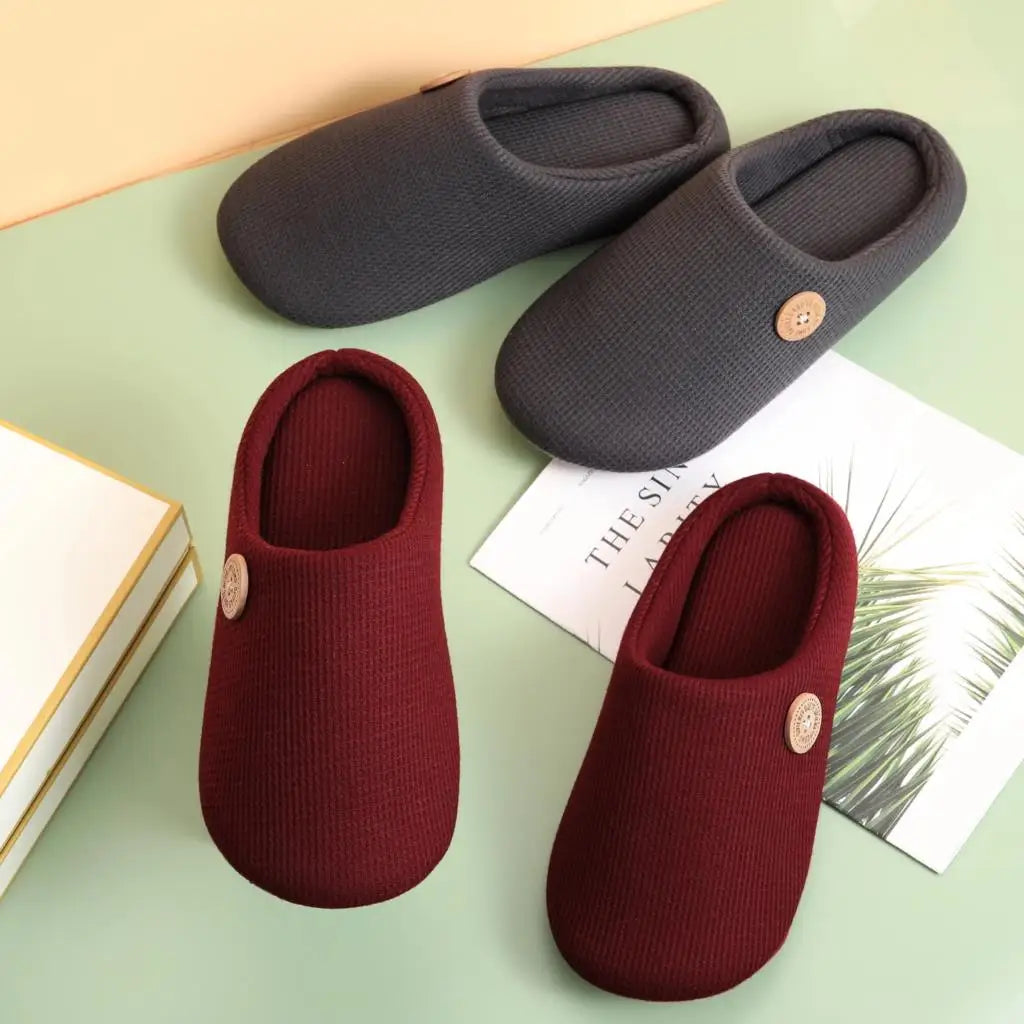 Women's Warm Fur Slippers With Soft Memory Foam Ladies' Plush Flat Indoor Shoes With Non-Slip Fluffy Cotton Fuzzy Slides