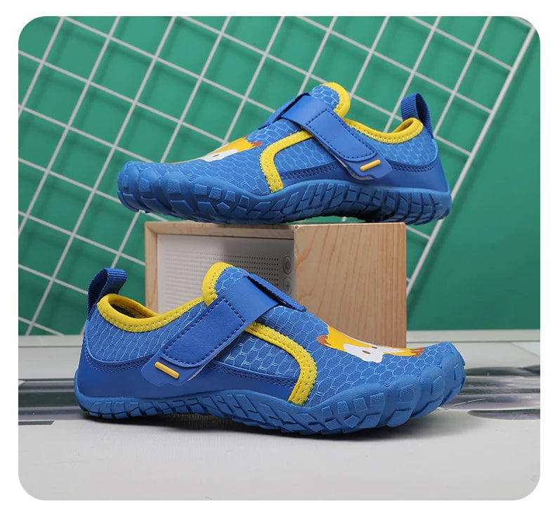 Kids Wide Toe Beach Shoes Lightweight Breathable Non Slip Rubber Sole with Durable Construction for Long Lasting Use