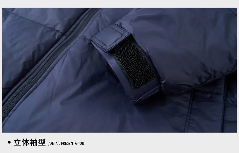 Men's Top Grade Designer Brand Parka Jacket, Casual Fashion Hooded Cropped Windbreaker, and Quilted Puffer Male Coats