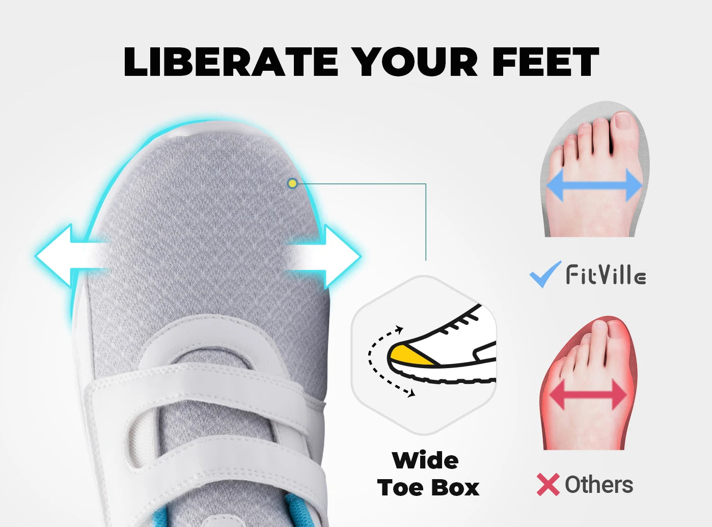 Dames sneakers met brede wandelschoenen, lichtgewicht, ademend en verstelbaar voor dikke voeten met ondersteuning van de voetboog