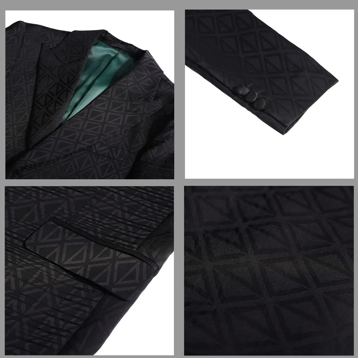Men's Floral Print Blazer Jacket - Slim Fit Single-Breasted Business Casual Style Autumn Winter Formal Male Coat