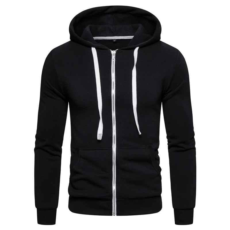 2021 neue Herbst Winter Baumwolle Hoodied Herren Sweatshirts Solide Hoody Fleece Dicken Hoodies Männer Sportswear Zipper Sweatshirts Männer