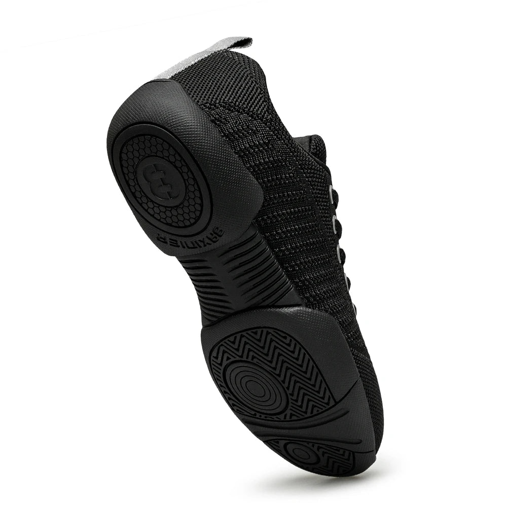 Girls Black Cheer Shoes Trainers Breathable Kids Training Dance Shoes Lightweight Youth Cheer Competition Sneakers