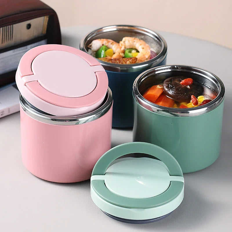 630/1000ML Voedselthermische pot Geïsoleerde soepbeker Thermoscontainers RVS Lunchbox Thermo Houdt Warm voor Schoolkinderen