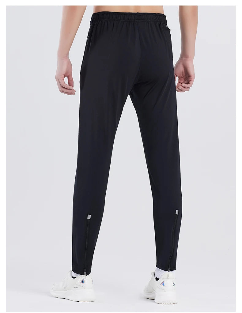 Football Training Leggings Men's High Elastic Slim Tights Thin Outdoor Fitness Running Pants