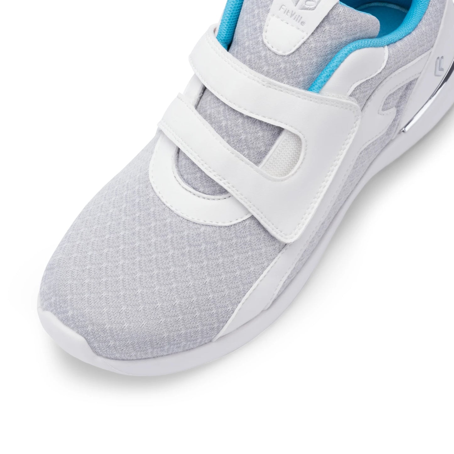 Dames sneakers met brede wandelschoenen, lichtgewicht, ademend en verstelbaar voor dikke voeten met ondersteuning van de voetboog