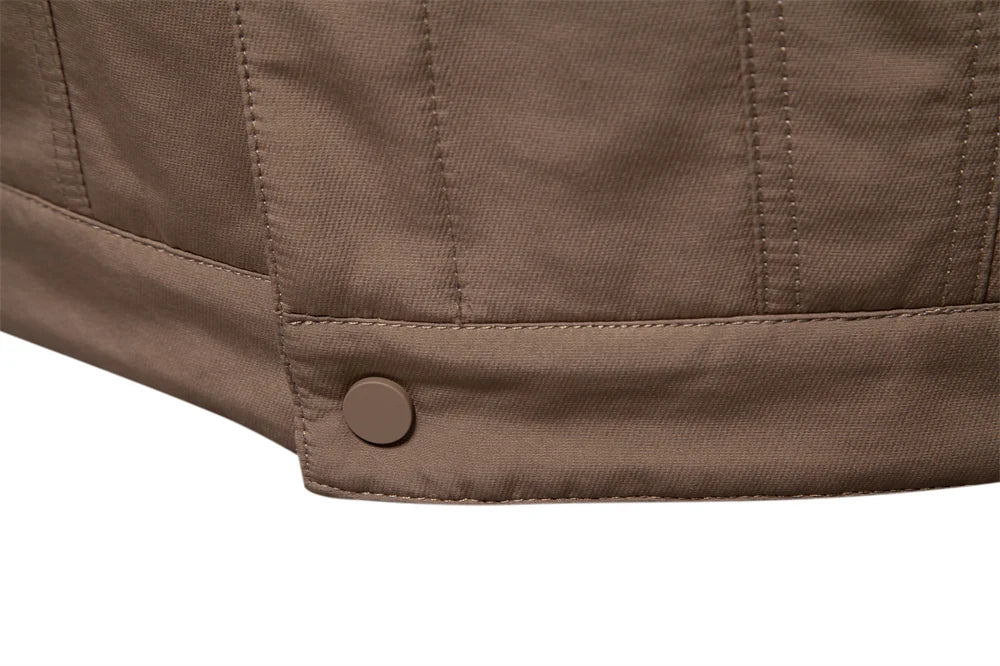 Men's Winter Warm Thick Sherpa Fleece Jacket Patchwork Fur Collar Fashion Casual Work Jackets for Men