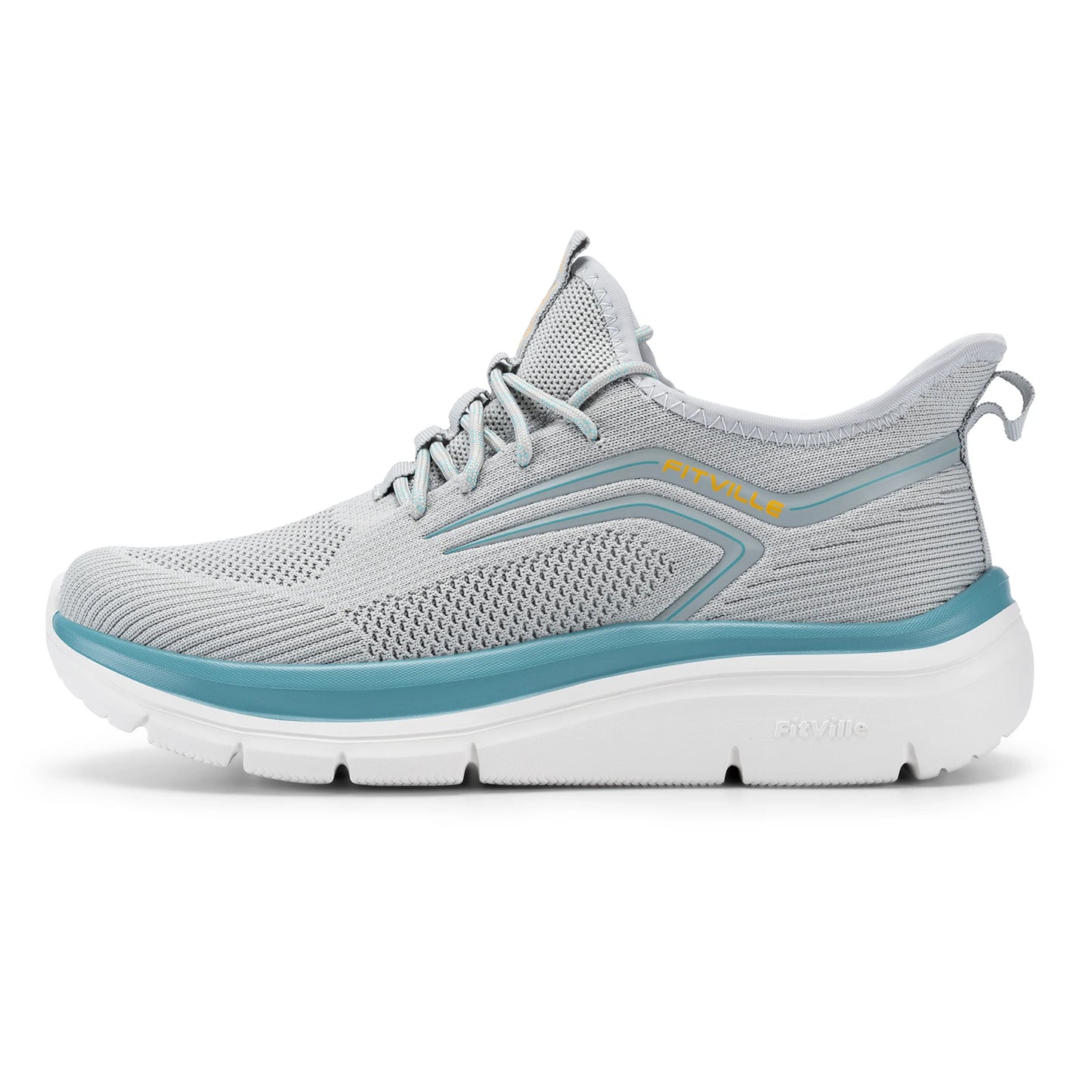 Thick Sole Running Shoes Men's Sneakers Shock Absorbing Rebound Lightweight For Swollen Feet Arch Support Wide Shoes