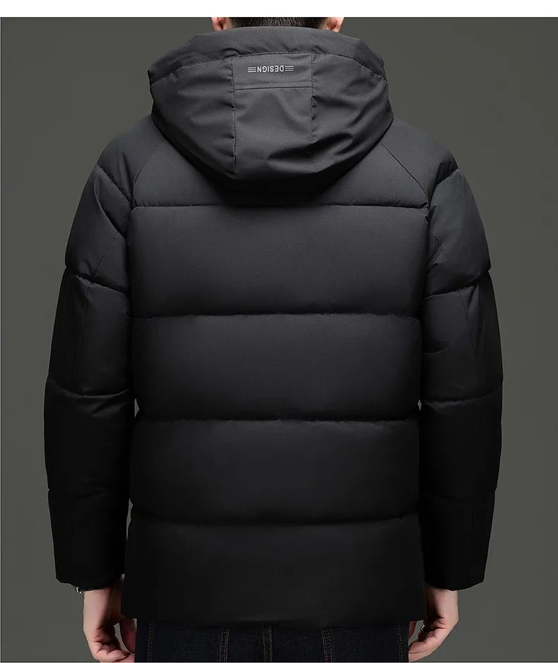 Men's Top Grade Designer Brand, Parka Jacket Cropped Thick Casual Fashion, Hooded Windbreaker, and Quilted Bubble Male Coats
