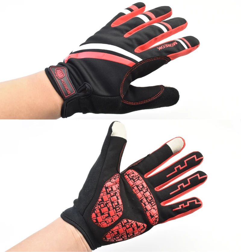 Winter Full Finger Cycling Gloves Warm Fleece Bicycle Road Mountain Bike MTB Sports Touch Screen Gel Gloves for Women Men