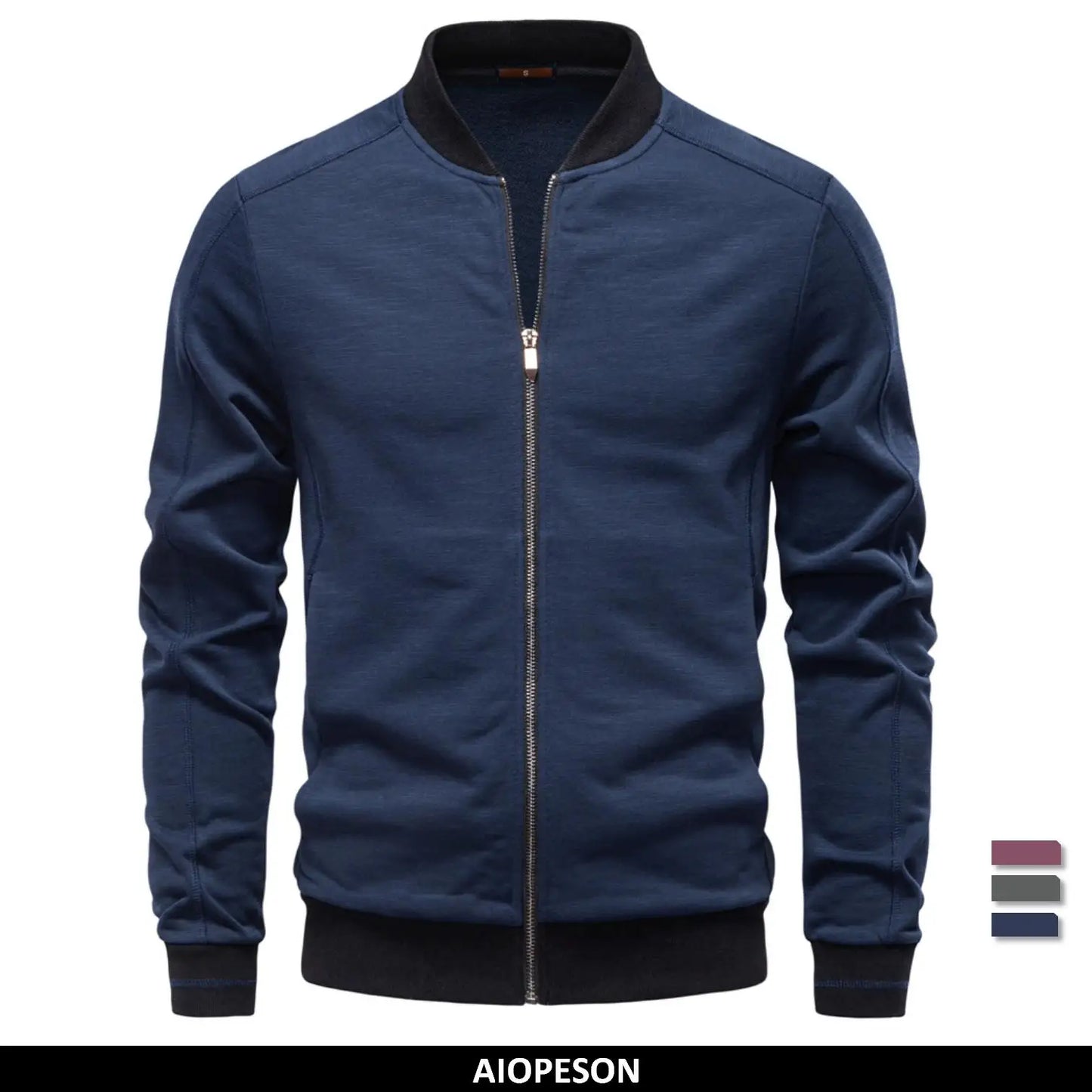 Men's Baseball Jacket Cotton Solid Colour Thickened Warm Autumn Winter Casual High Quality Sportswear Male Zipper Jacket