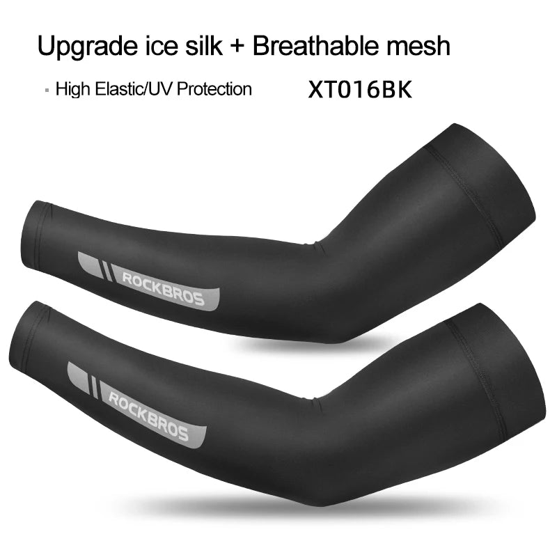 Ice Fabric Running Camping Sleeves Breathable Sleeve Quick Dry Arm Protect UV400 Arm Cover Summer Sports Safety Gear
