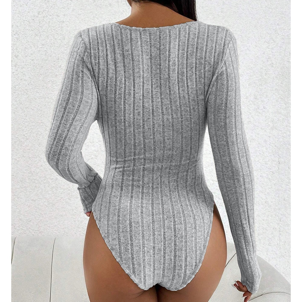Women's Jumpsuits Autumn Sexy Plain Bowknot Ruffle Long Sleeve Plunge Neck Regular Casual Jumpsuits