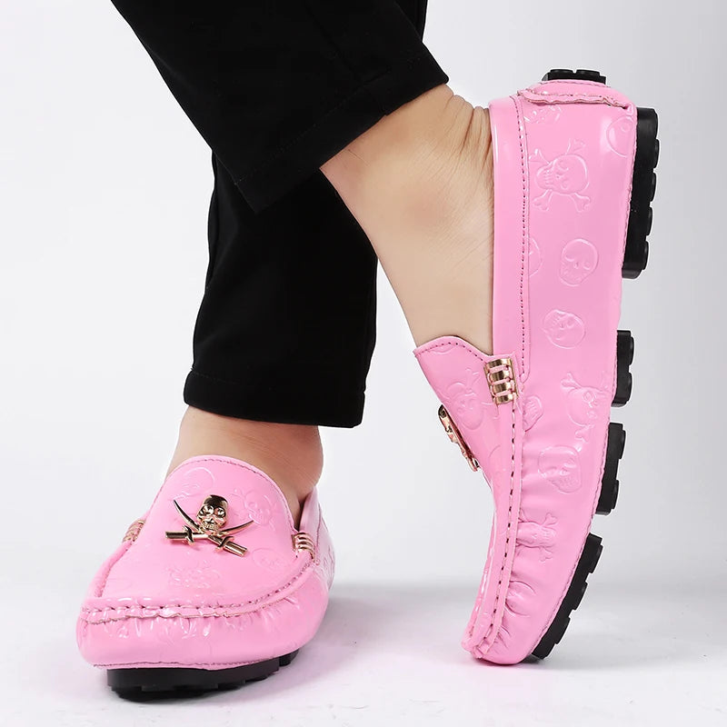Luxury Style Male Formal Wedding Shoes Slip-on Men Pink Fashionable Casual Moccasins Shoes Big Size 47 48 Adult Party Shoes