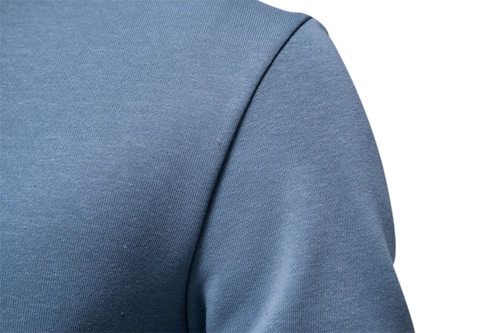 Men's Cotton-Blend Crew Neck Solid Colour Sweatshirts Pullover Casual Sport Sweatshirt for Men