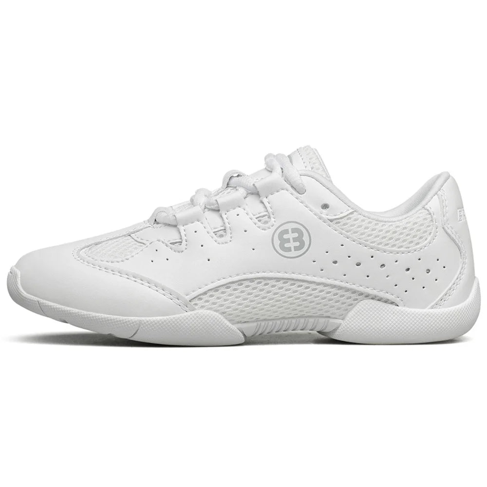 Girls White Cheerleading Shoes Lightweight Youth Cheer Competition Sneakers Kids Breathable Training Dance Tennis Shoes
