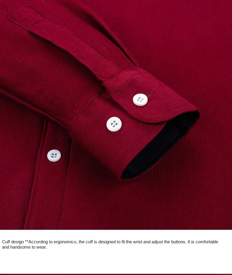 Reversknopf Allgleiches Stickerei Warme Hemden Herrenbekleidung Herbst Neue Übergroße Casual Tops Lose Koreanische Hemd